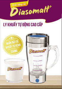 Diasomalt khuyến mãi tặng ly khuấy tự động