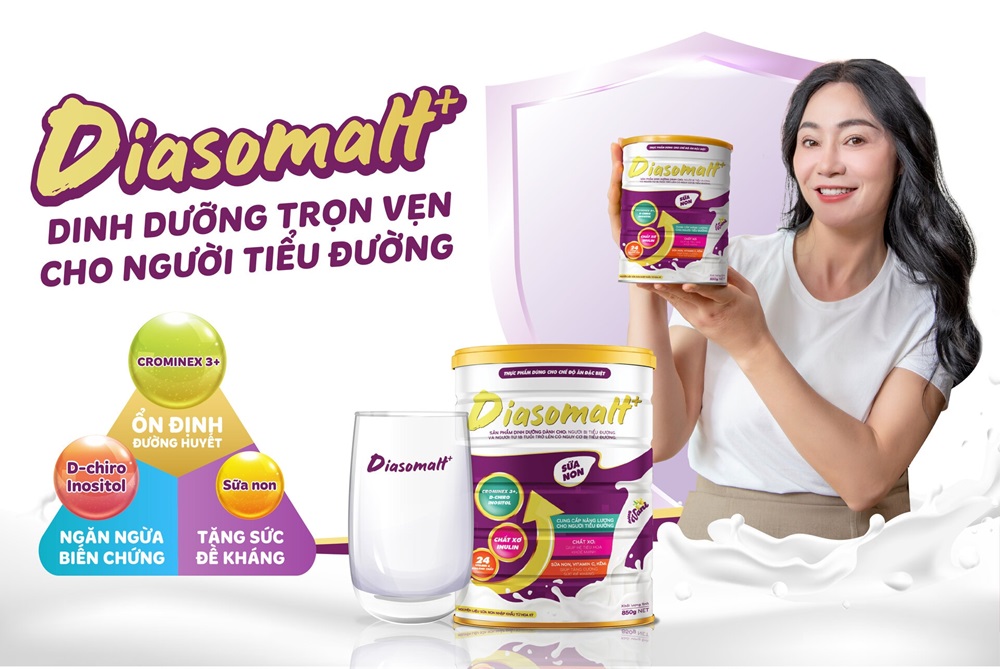 Diễn viên Thu Phương tin dùng Diasomalt